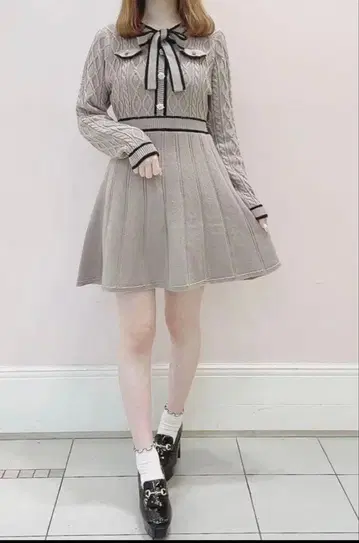 evelyn 에블린 니트 원피스 미니 원피스