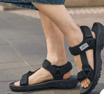 AiRS/에어즈 별주 스포티 스트랩 벨크로 샌들