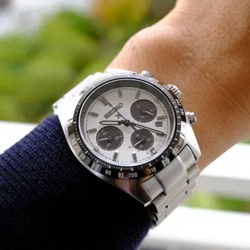SEIKO 크로노그래프 시계 실버