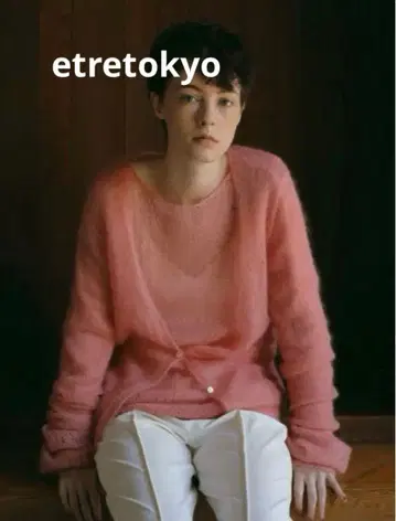 etretokyo 볼륨 슬리브 모헤어 니트 풀오버