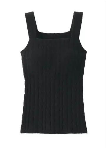 무인양품 복슬복슬 니트 브라 탱크탑 케이블 무늬 미사용 택 포함