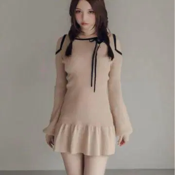 ANDMARY Annie ribbon mini dress