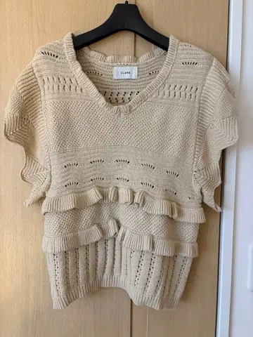 CLANE 클라네 프릴 니트