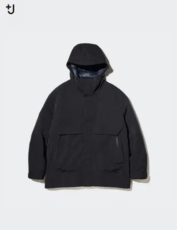 +J 블랙 다운 자켓