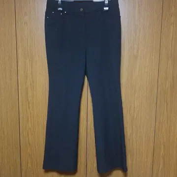 이타리야 블랙 레오파드 포켓 플레어 팬츠