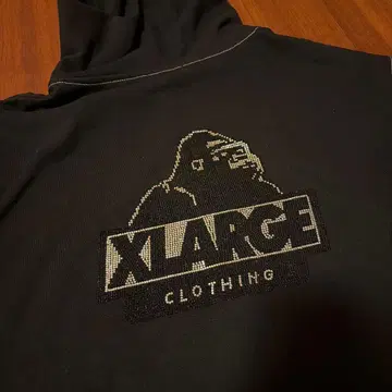 XLARGE 블랙 집업 후드티
