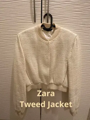 화이트 노카라 자켓 크롭 기장