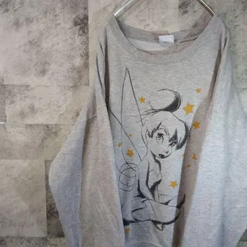 디즈니 팅커벨 맨투맨 트레이닝복 그레이 A27,10