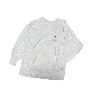 90s Champion 리버스 위브 자수 택 USA제 소매 없음 멜란지