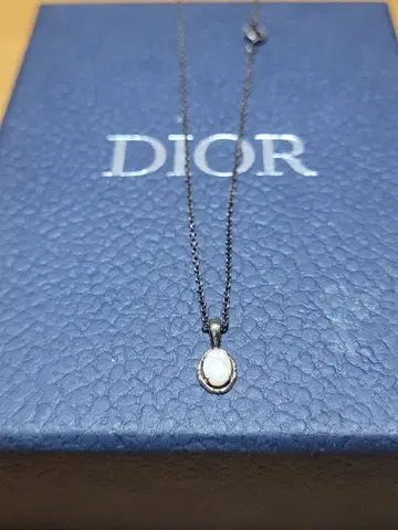 오팔 펜던트 목걸이 k14 각인 있음