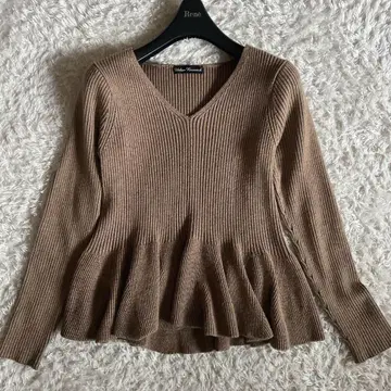 [ URBAN RESEARCH ] 어반 리서치 페플럼 배색 리브 니트