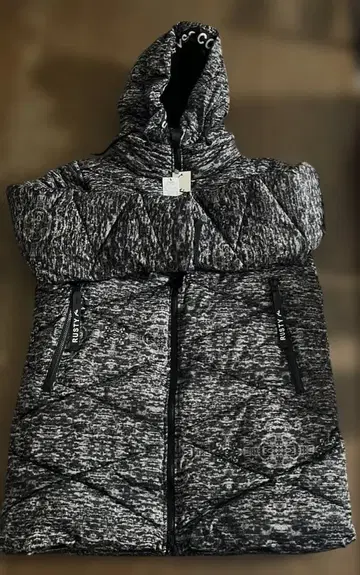 RUSTY/러스티 충전솜 스탠드 자켓 집업 롱 기장 다운