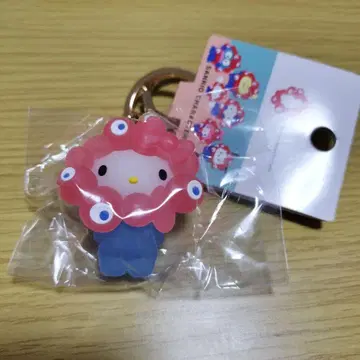 만박 산리오 미야쿠미야쿠 입체 마스코트 키링 키티 클리어