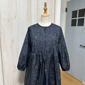 기모노 리메이크 오시마 명주 핀턱 원피스 (L)