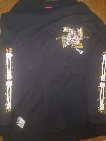 GALFY x 도쿄 리벤저스 초대 도쿄 만지회 자수 롱T 블랙 대형견