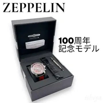 체펠린 남성용 손목시계 100주년 기념 시리즈 레드 크로노그래프