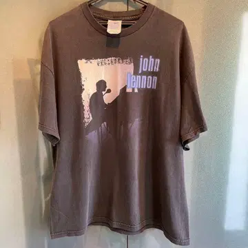 초레어 존 레논 Beatles T셔츠 빈티지 구제 의류 XL