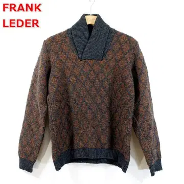 [ 고품질 ] 프랭크 리더 숄카라 자카드 니트 FRANK LEDER