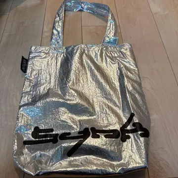 aespa 실버 에코백