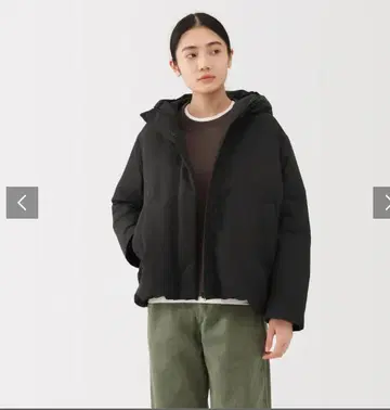 여성 발수 다운 자켓 XL 블랙