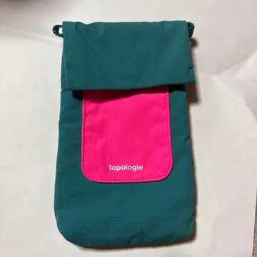 topologie 스마트폰 숄더백 그린/핑크