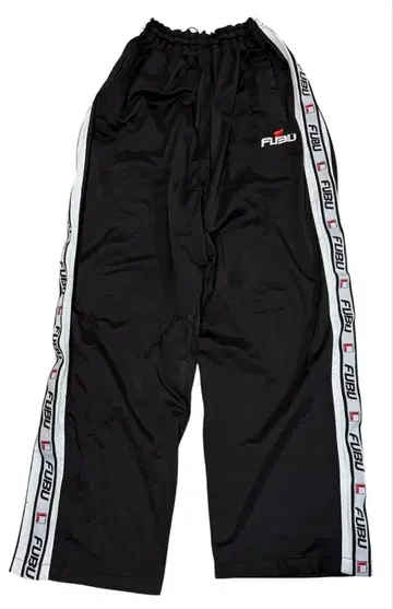 90s 00s FUBU 원포인트 로고 사이드 라인 나일론 팬츠