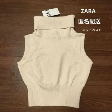 자라 ZARA 하이넥 숏 니트 베스트 완판템