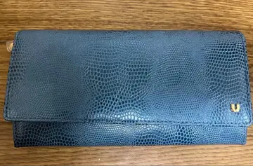 U by Ungaro 다크 블루 가마구치 장지갑 박스 포함