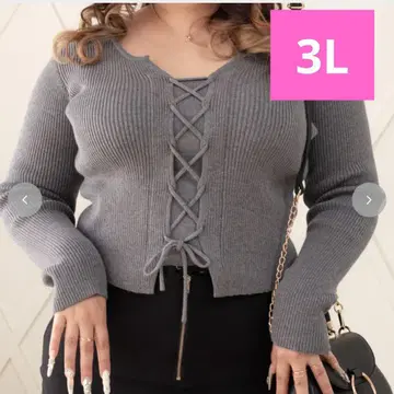 [택 포함 새상품] 시마무라 라무짱 스핀들 니트 풀오버 3L 그레이