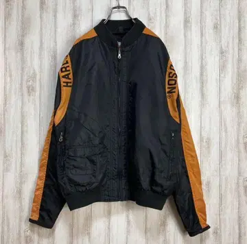 [ 자수 로고 ] 할리데이비슨 레어 구제 의류 스트릿 자켓
