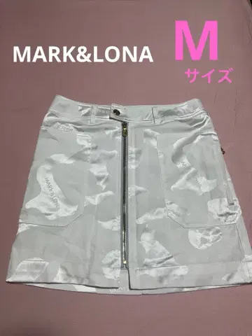 MARK&LONA 화이트 카모플라쥬 스커트