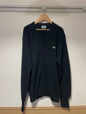 LACOSTE 아크릴 가디건 블랙 USA제