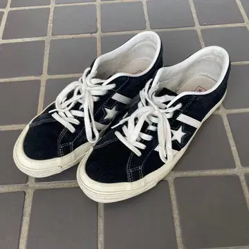 컨버스 원스타 25.5 일본제 블랙 스웨이드