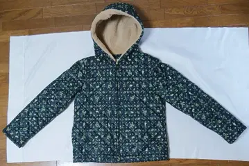 프랑슈리페 franche lippee 숲의 토끼 패턴 충전솜 블루종