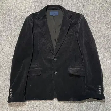 코듀로이 테일러드 자켓 2B 센터벤트 블랙