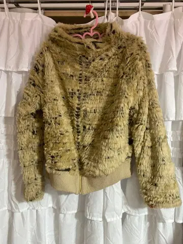 TSUMORI CHISATO 베이지 보아 자켓