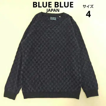 BLUEBLUE 블루블루 니트 스웨터 빅 사이즈 네이비 4