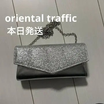 [ 미사용 새상품 ] 실버 글리터 클러치백