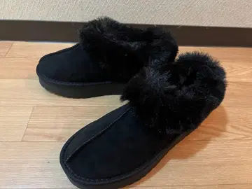 통굽 어그부츠 숏부츠 블랙