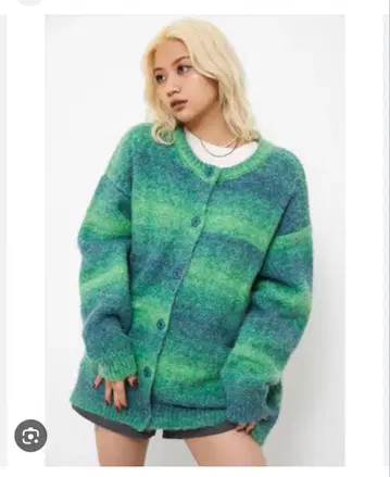 [ 정가 7700엔 ] laguagem 가디건 MIX OVER