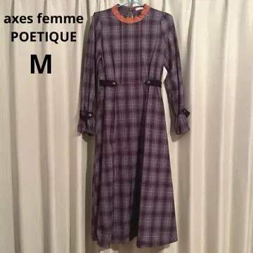 axes femme 벨트 디자인 롱 원피스 오렌지 M