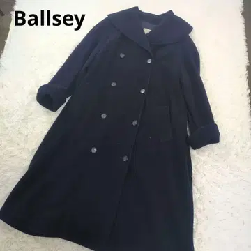 새상품급 Ballsey 울 나일론 체스터 코트 다크 네이비 롱 M