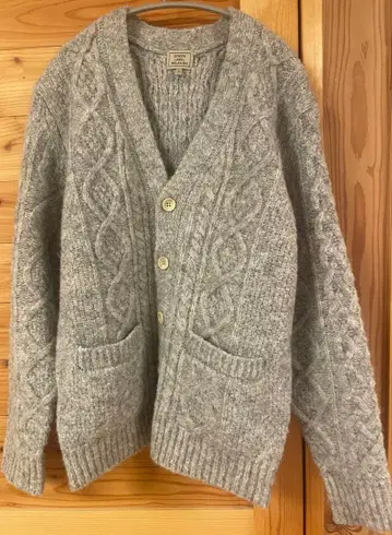 GREEN LABEL RELAXING 그레이 가디건 L 사이즈