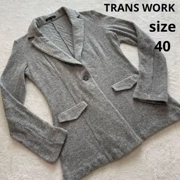 새상품급 TRANS WORK 변압기 니트 테일러드 자켓
