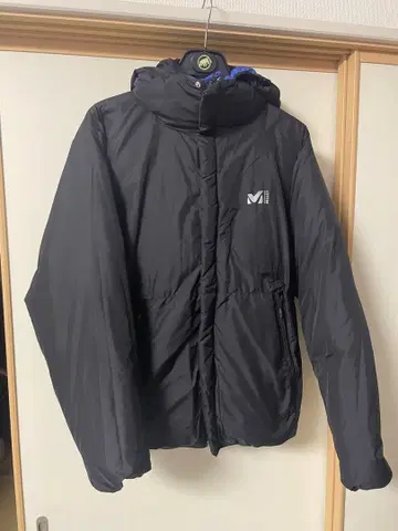밀레 다운 자켓 리버서블 블랙 x 블루 XL 사이즈 새상품급!