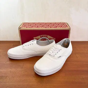 컨디션 최상 반스 오센틱 화이트 가죽 26.5cm 609