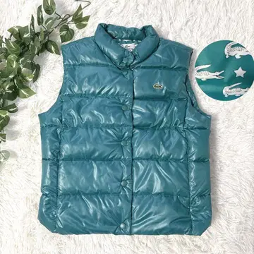 [새상품급] 라코스테 다운 베스트 와펜 올 패턴 42