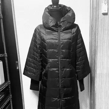 [ 스타일라비 ] 다운 코트 롱 기장 블랙 사이즈 9호