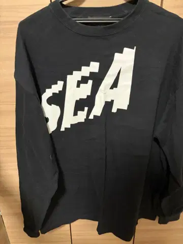 WIND AND SEA 블랙 긴팔 티셔츠