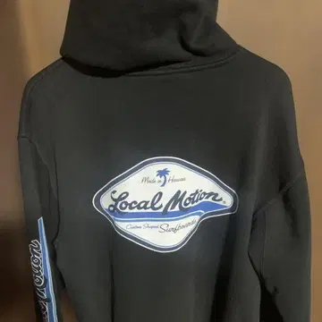 로컬 모션 후드티 블랙 사이즈 표기 M 올드 서프